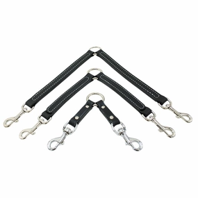 2 Way Leather Dog Leash Coupler