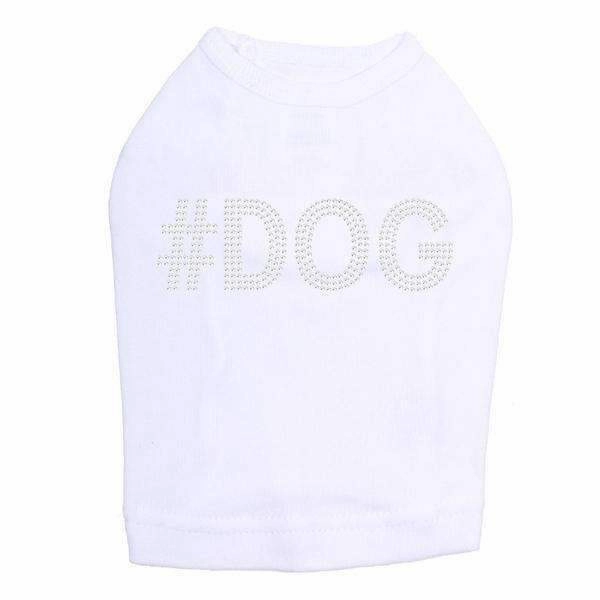 #Dog Rhinestone Dog Tank
