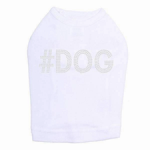 #Dog Rhinestone Dog Tank