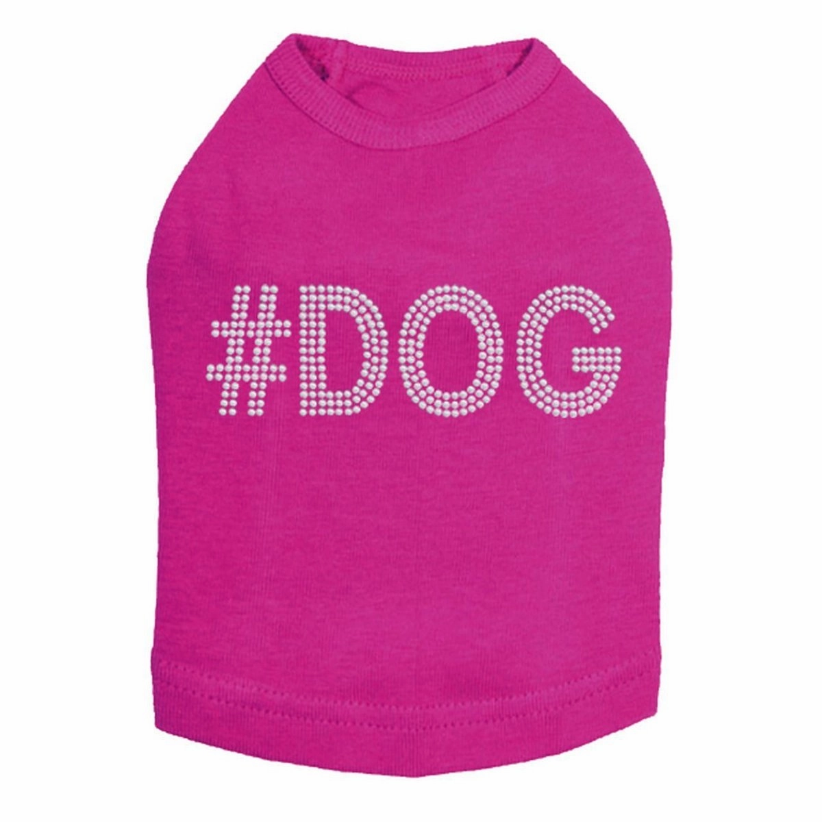 #Dog Rhinestone Dog Tank