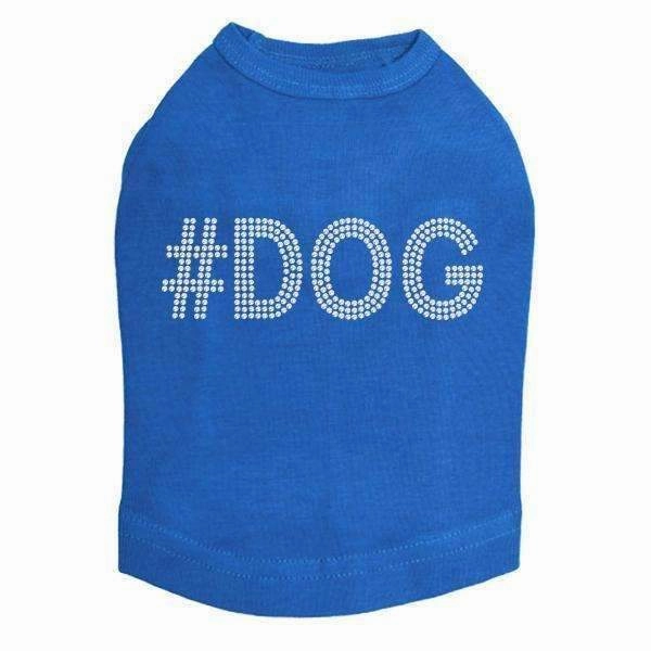 #Dog Rhinestone Dog Tank