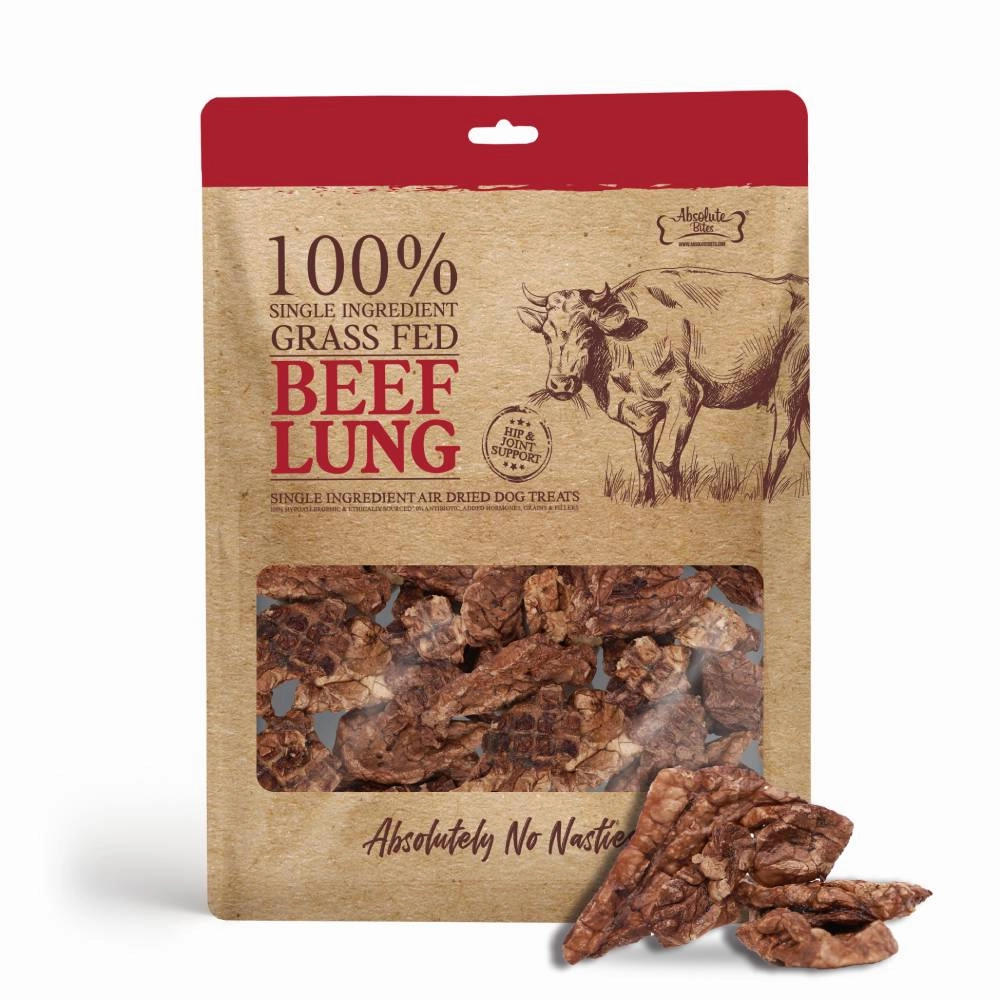 Absolute Bites Dog Air Dried Beef Lung 40g