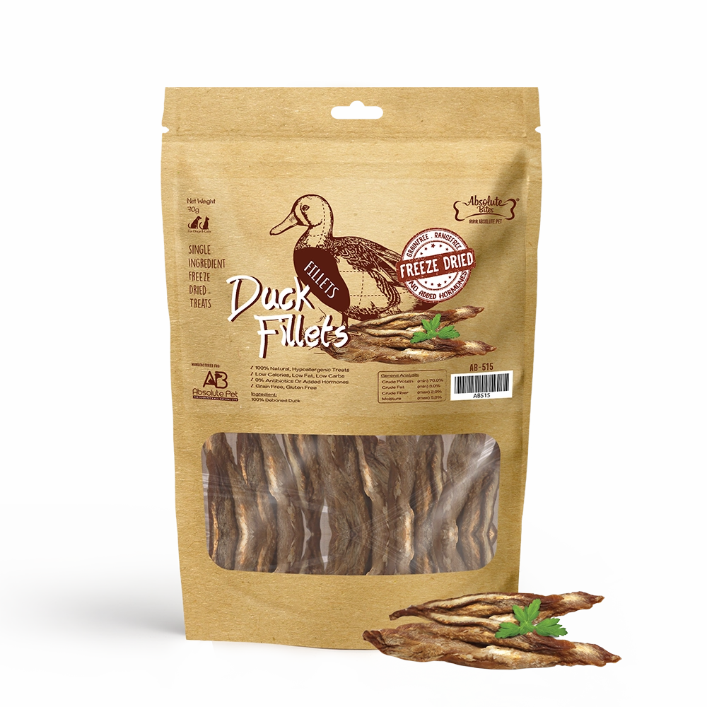 Absolute Bites Dog Freeze-Dried Duck Fillet 70g