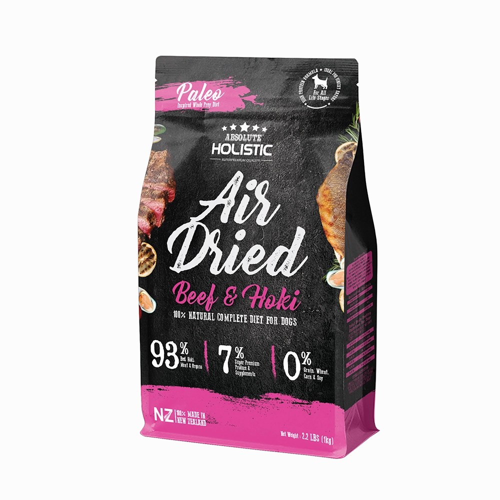 Absolute Holistic Dog Air-Dried Beef & Hoki 1kg