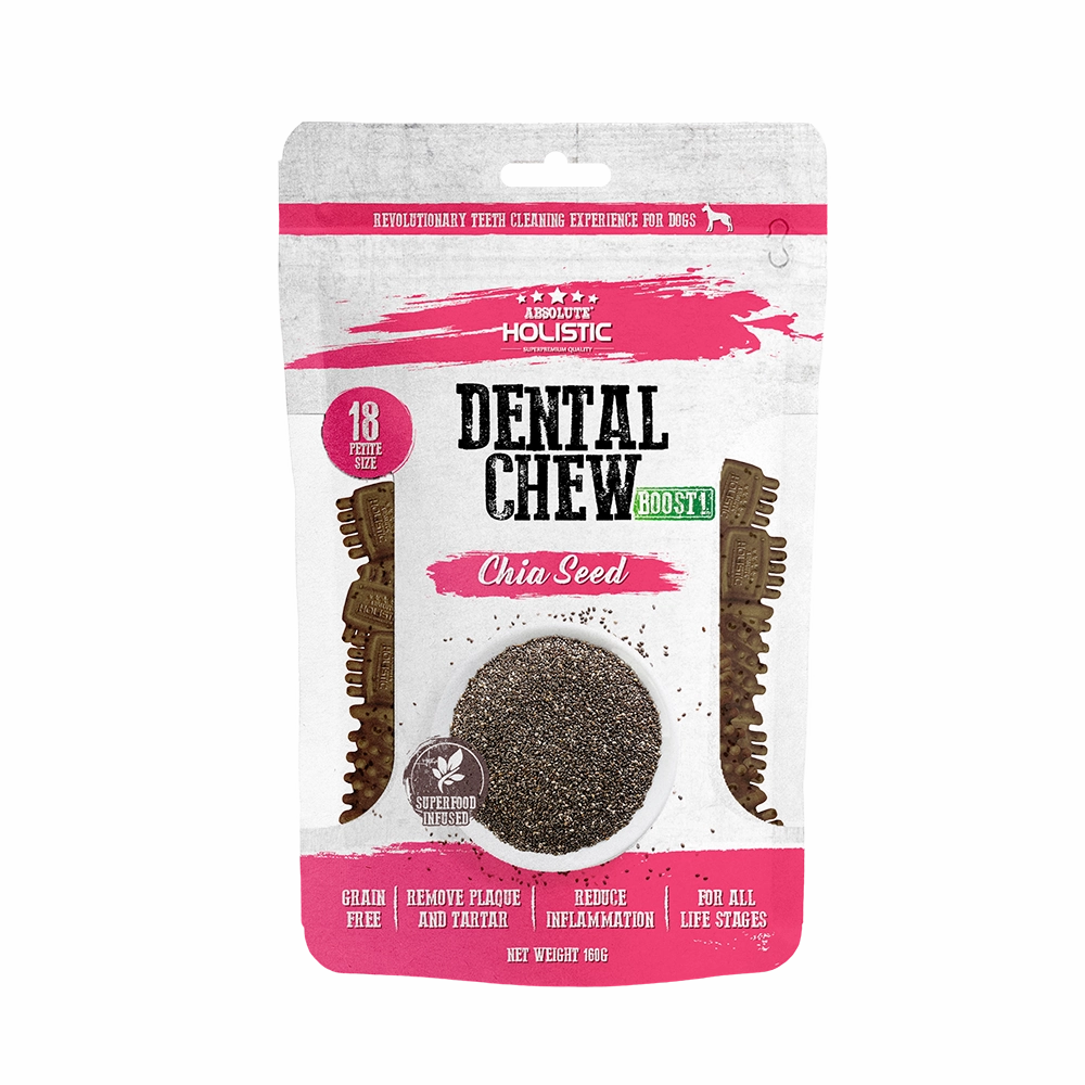 Absolute Holistic Dog Boost Dental Chew Chia Seed 160g