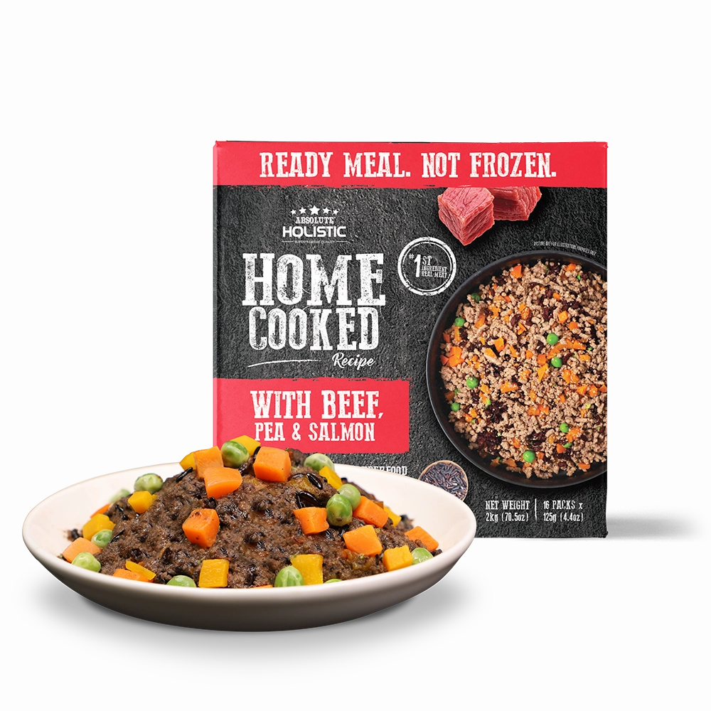 Absolute Holistic Dog Home Cooked Recipe Beef, Pea & Salmon 2kg
