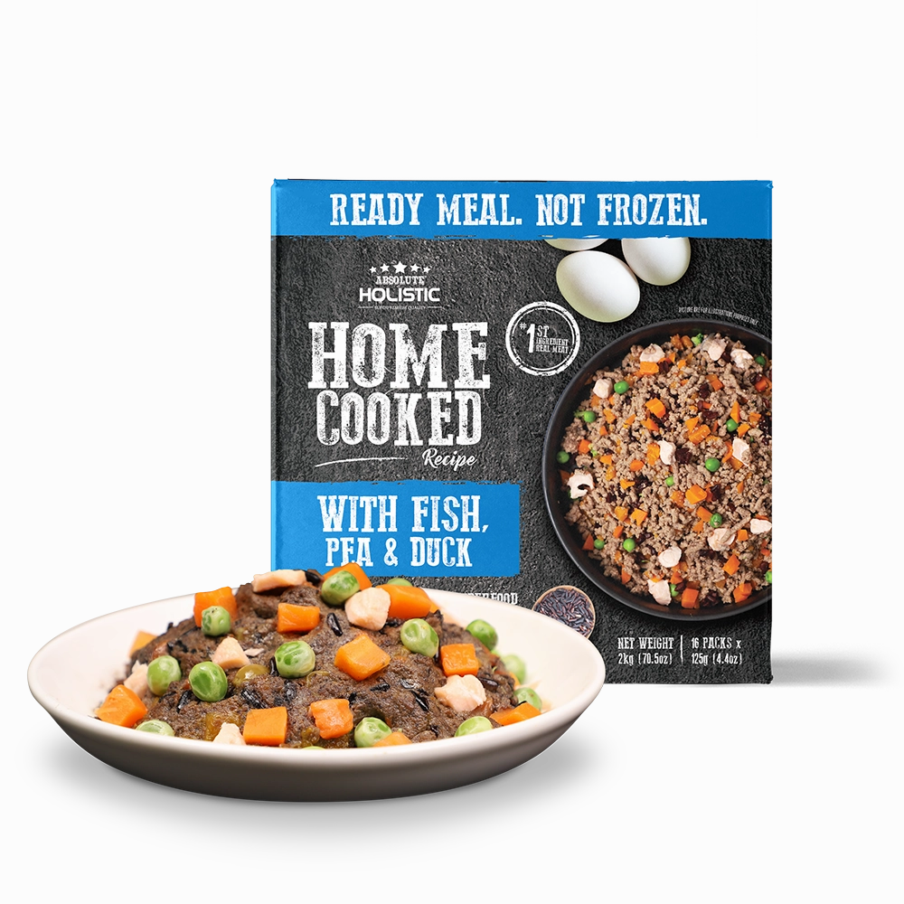 Absolute Holistic Dog Home Cooked Recipe Fish, Pea & Duck 2kg