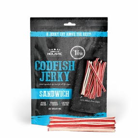 Absolute Holistic Dog Treats Codfish Jerky Sandwich 100g