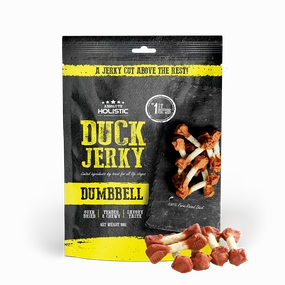 Absolute Holistic Dog Treats Duck Jerky Dumbbell 100g