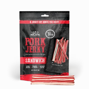 Absolute Holistic Dog Treats Pork Jerky Sandwich 100g