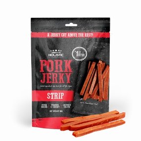 Absolute Holistic Dog Treats Pork Jerky Strip 100g