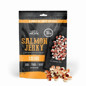 Absolute Holistic Dog Treats Salmon Jerky Sushi 100g