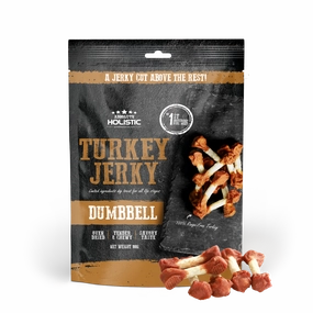 Absolute Holistic Dog Treats Turkey Jerky Dumbbell 100g