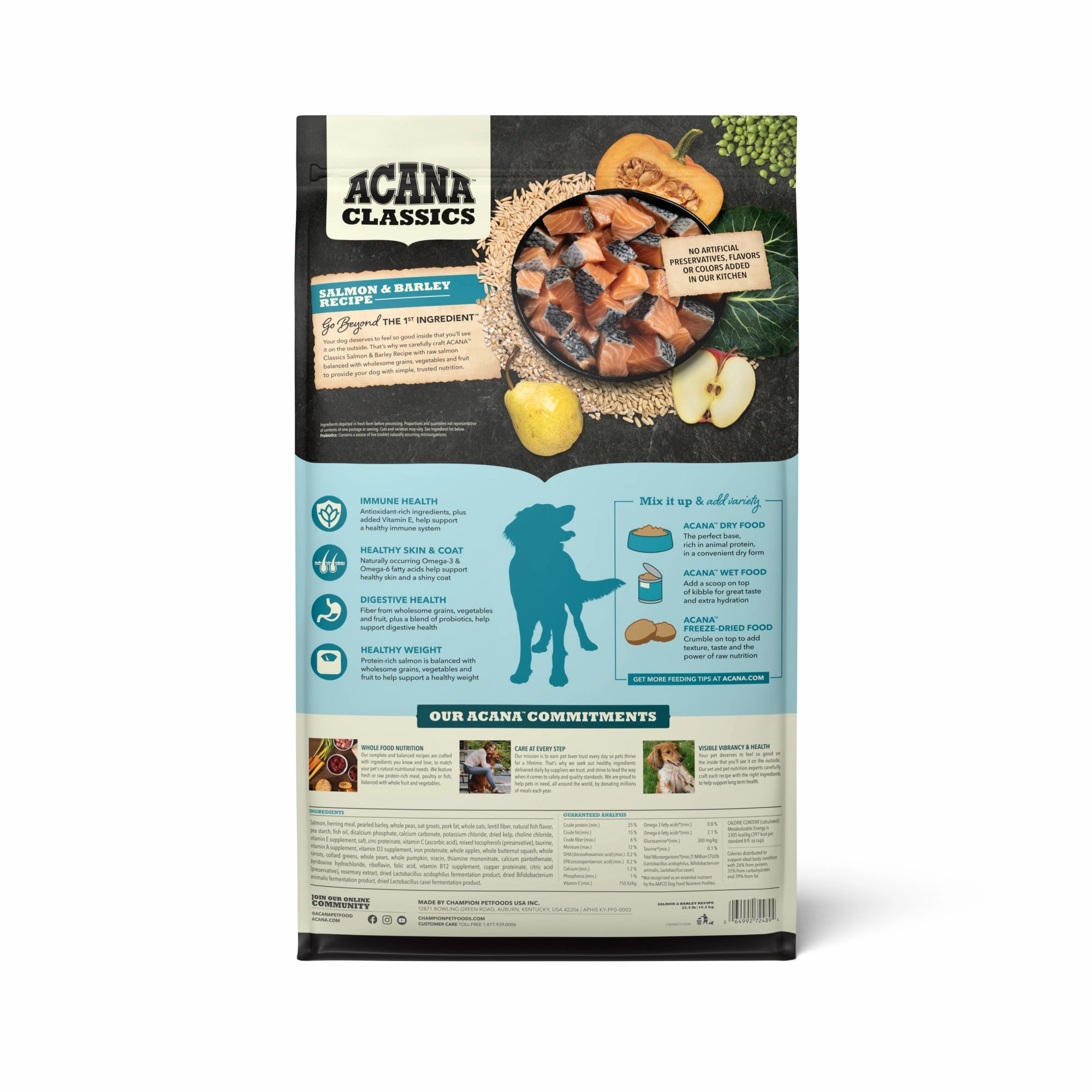 ACANA Classics Dry Dog Food Salmon & Barley Recipe 22.5lb
