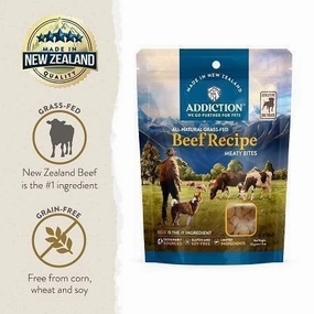 Addiction Dog Beef Meaty Bites 113g