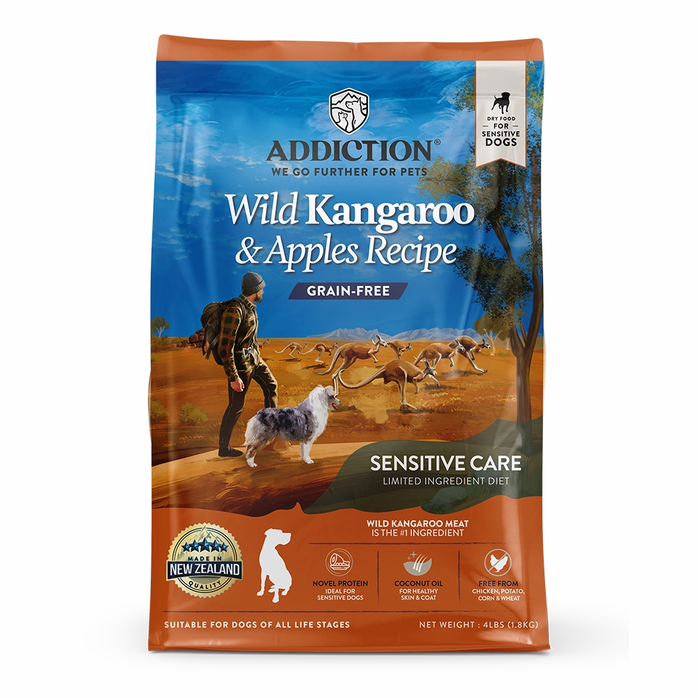 Addiction Dog Grain-Free Wild Kangaroo & Apples 4lb