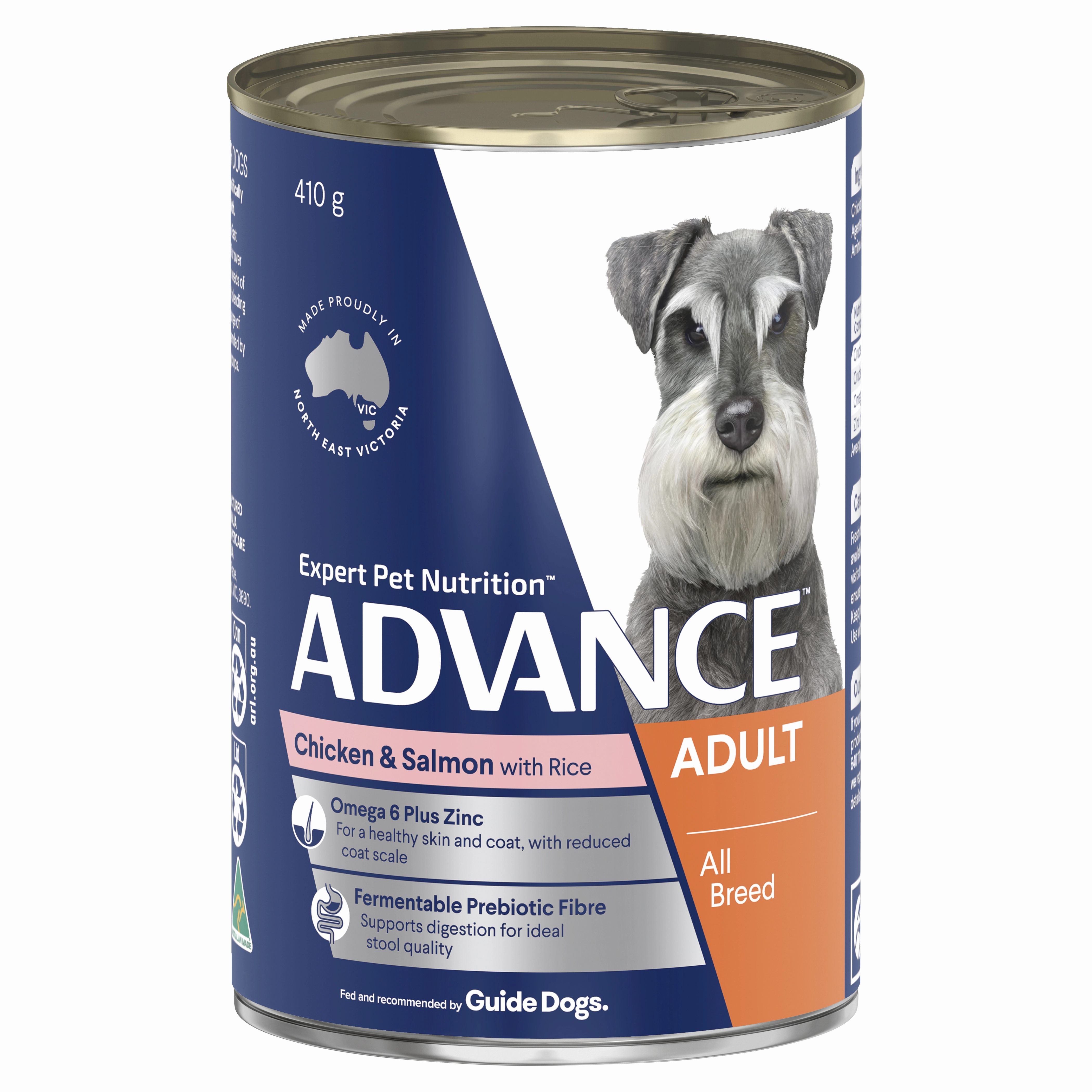 ADVANCE - Adult All Breed Chicken & Salmon with Rice Dog Wet Food (410g)