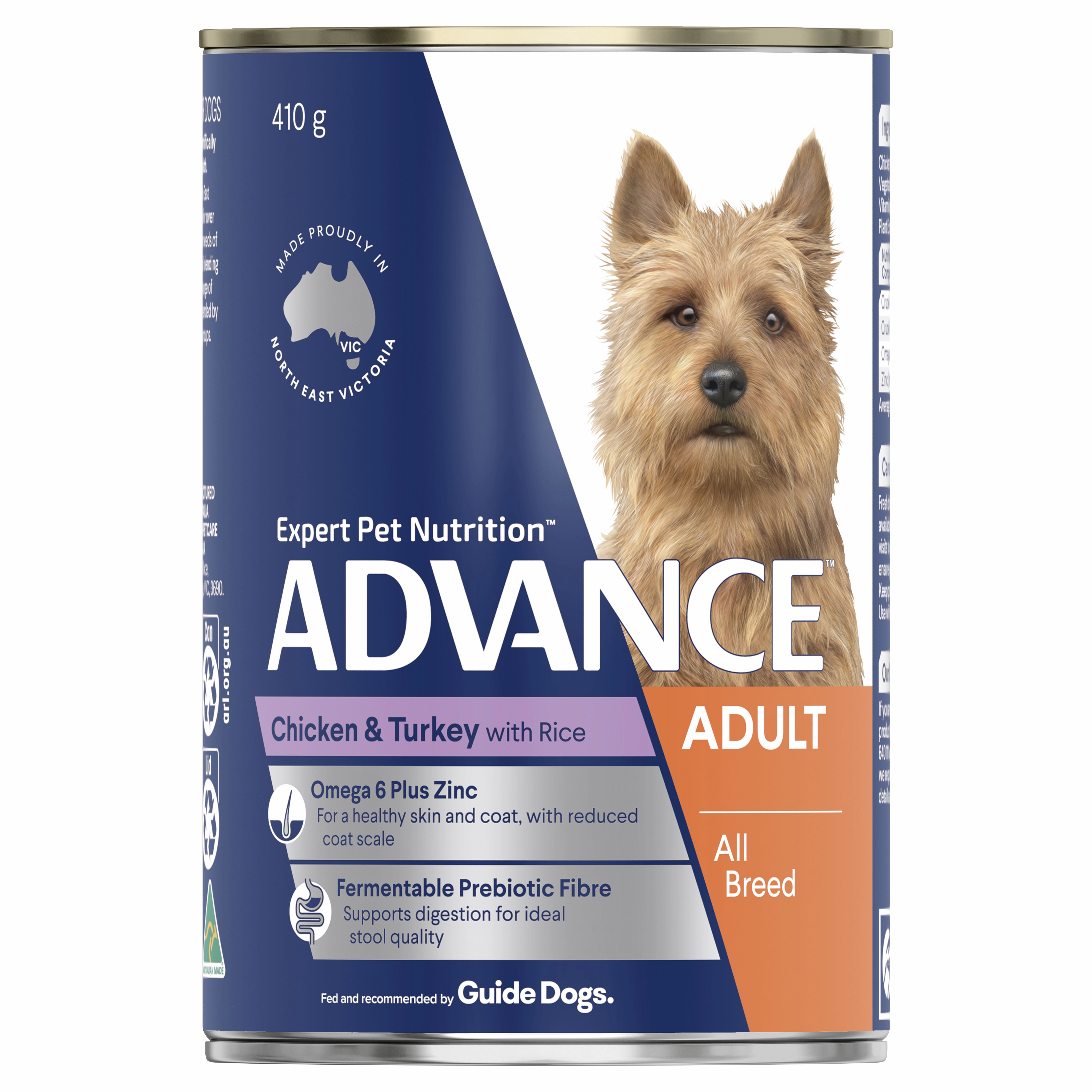 ADVANCE - Adult All Breed Chicken & Turkey with Rice Dog Wet Food (410g)
