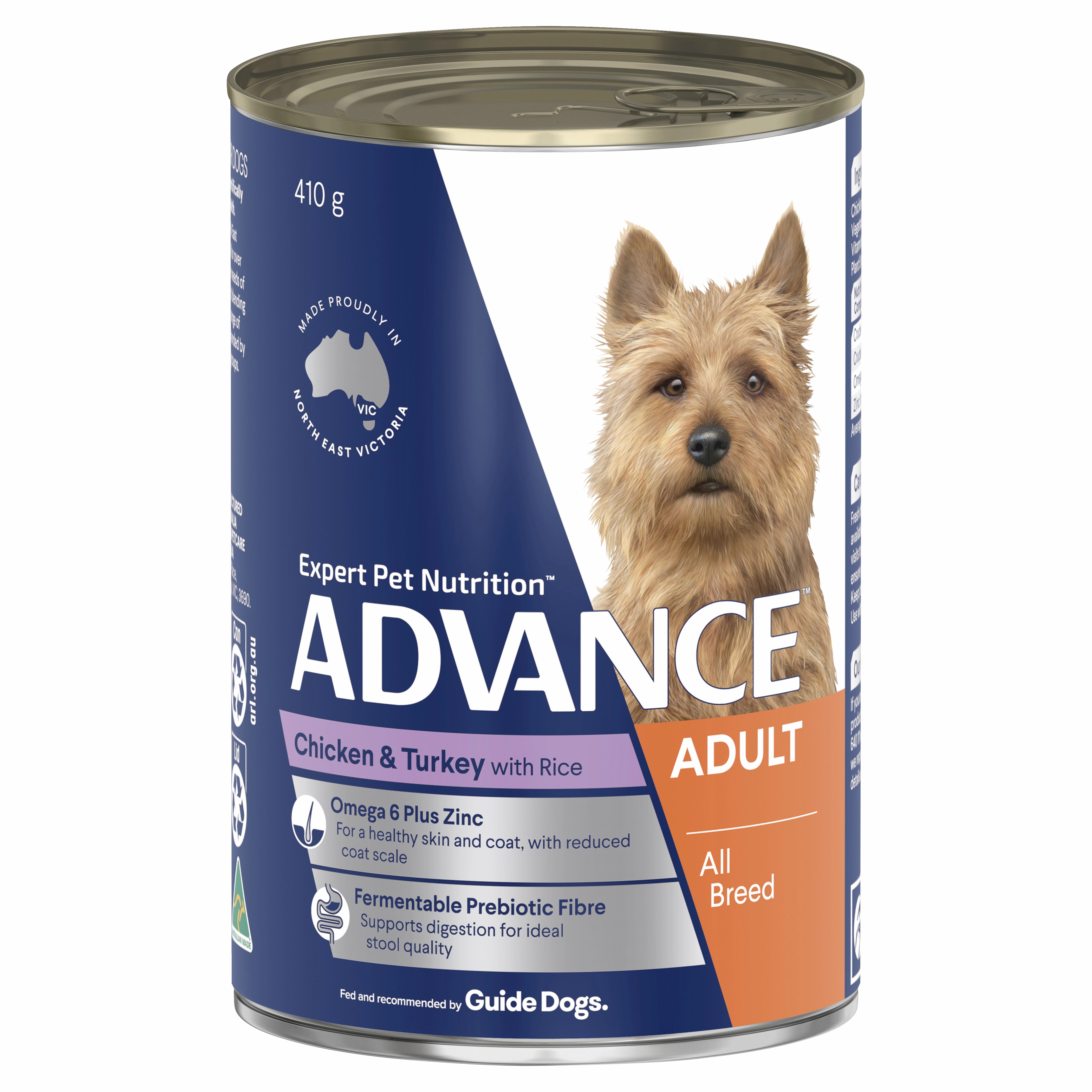 ADVANCE - Adult All Breed Chicken & Turkey with Rice Dog Wet Food (410g)