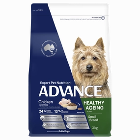 ADVANCE - Healthy Ageing Small Breed Chicken with Rice Dog Dry Food (3kg)