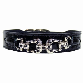 After Eight Collection Dog Collar Black Patent