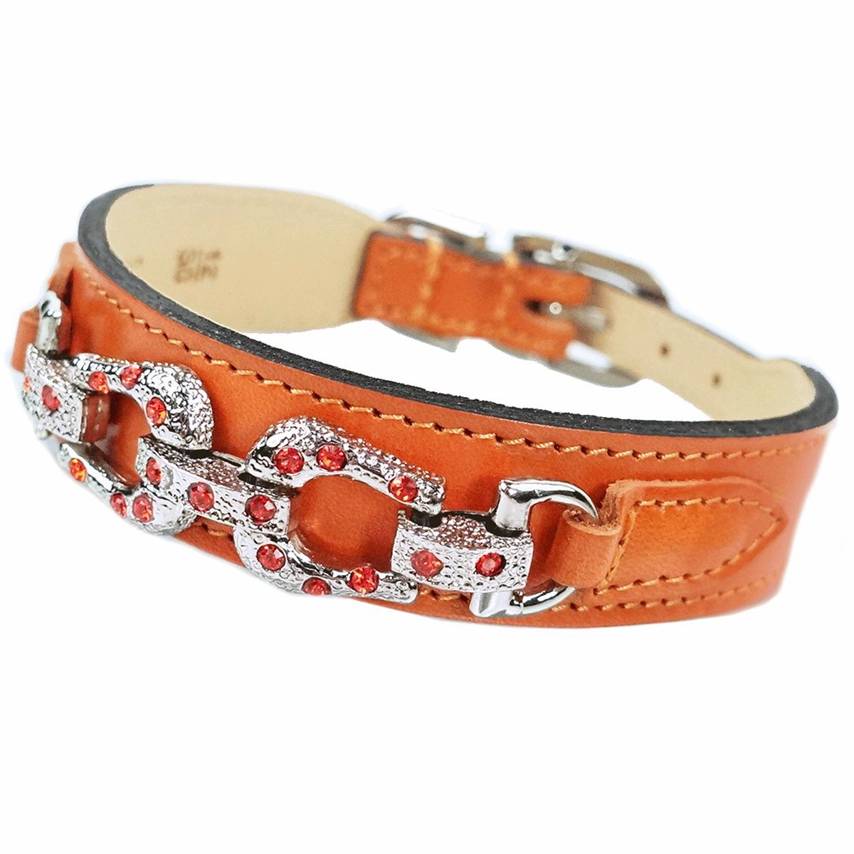 After Eight Collection Dog Collar Tangerine