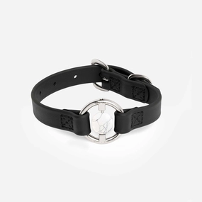 All Eyes On Me Dog Collar Black/Howlite