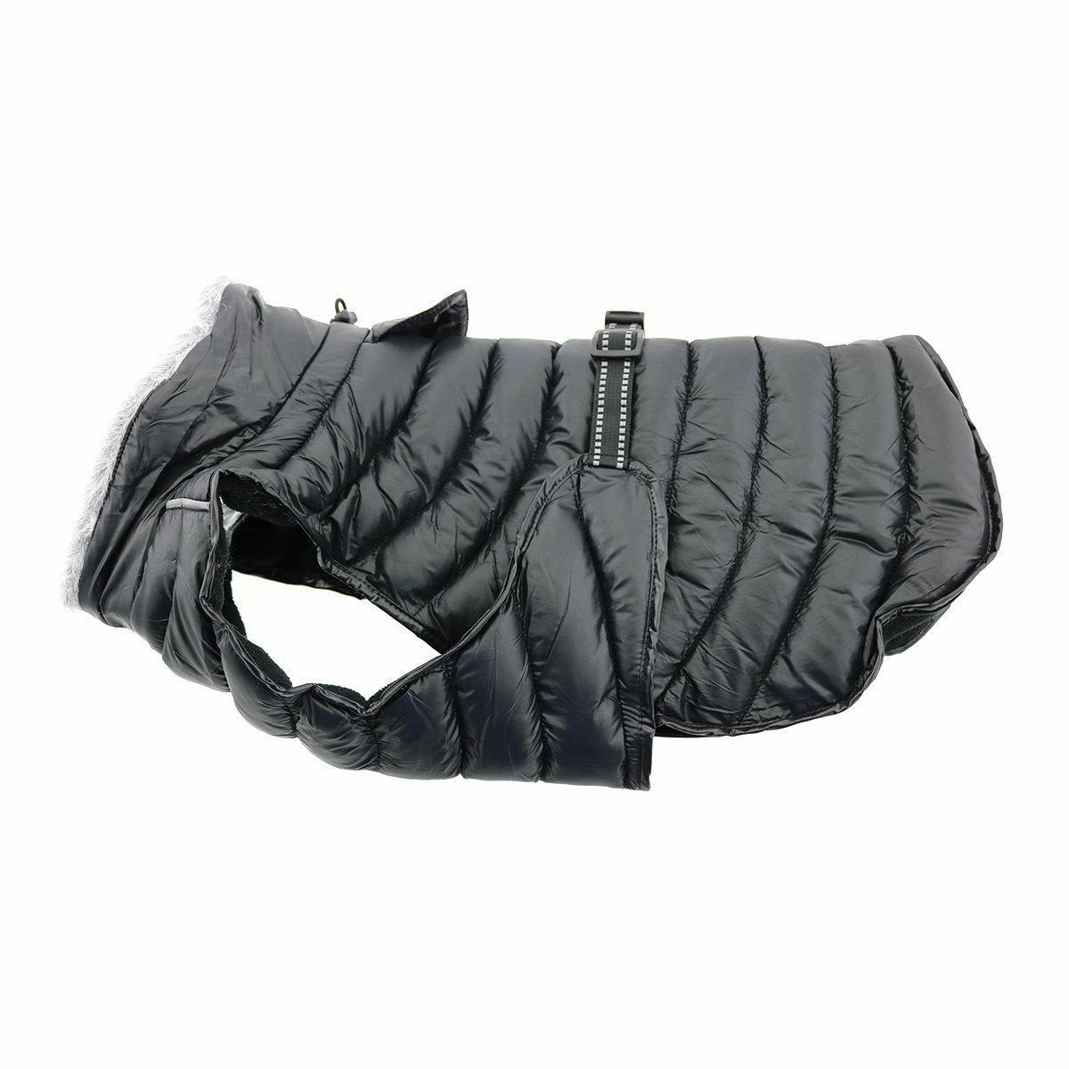 Alpine Extreme Weather Puffer Dog Coat Black