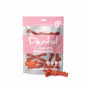 Altimate Pet Dog Dental Chews Infused with Cranberry Extract - Toothbrush Medium 9pcs