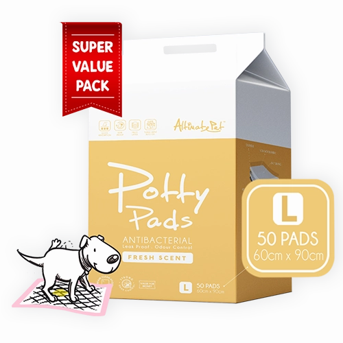 Altimate Pet Potty Pee Pads Antibacterial L 60cm x 90cm - 50pcs