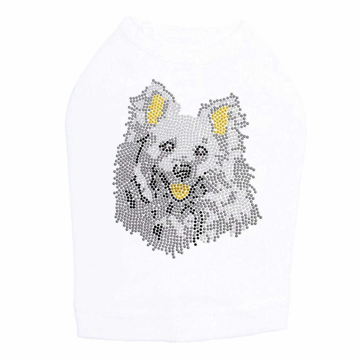 American Eskimo Rhinestone Dog Tank
