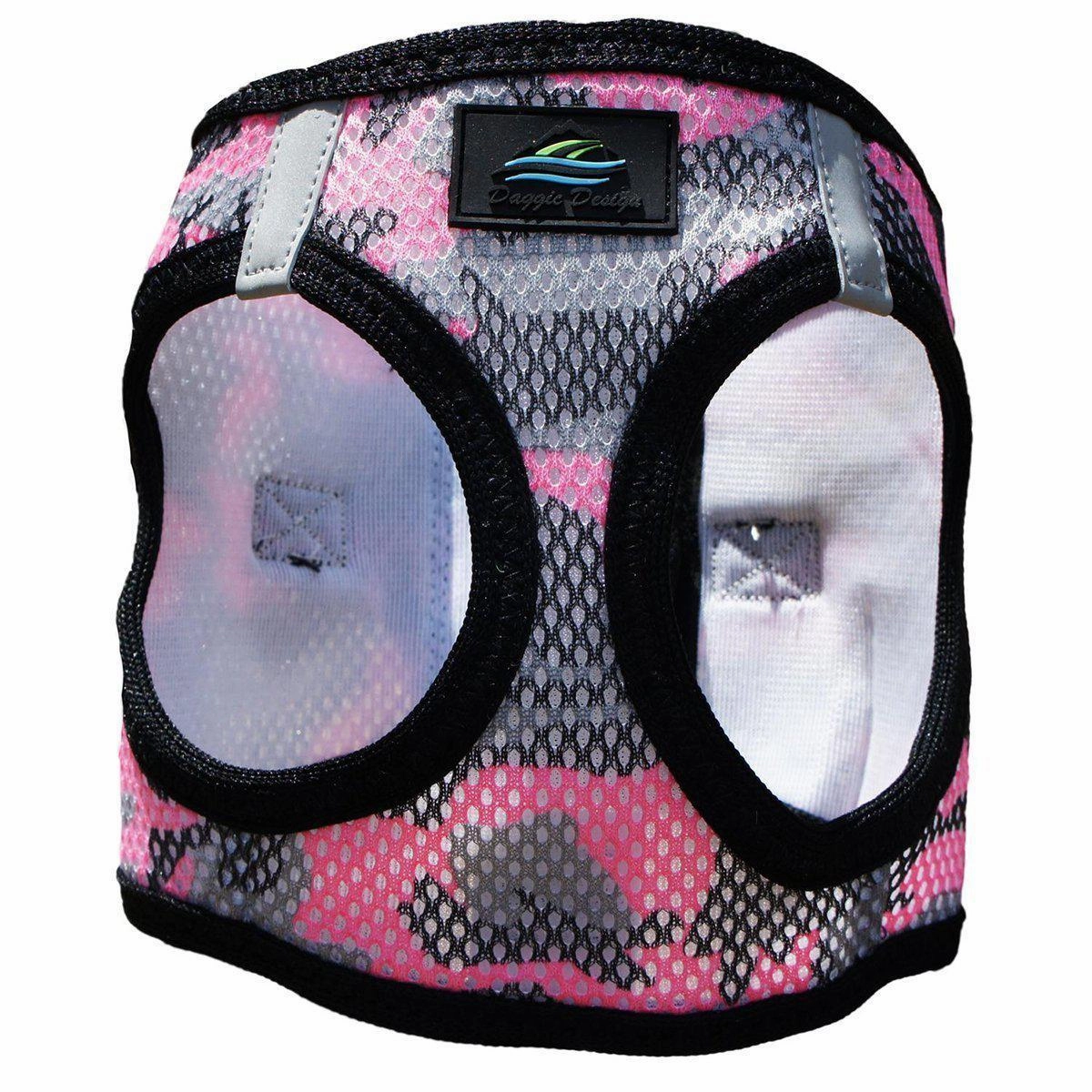 American River Dog Harness Pink Camo