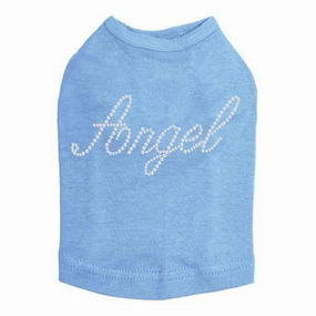Angel Rhinestone Dog Tank