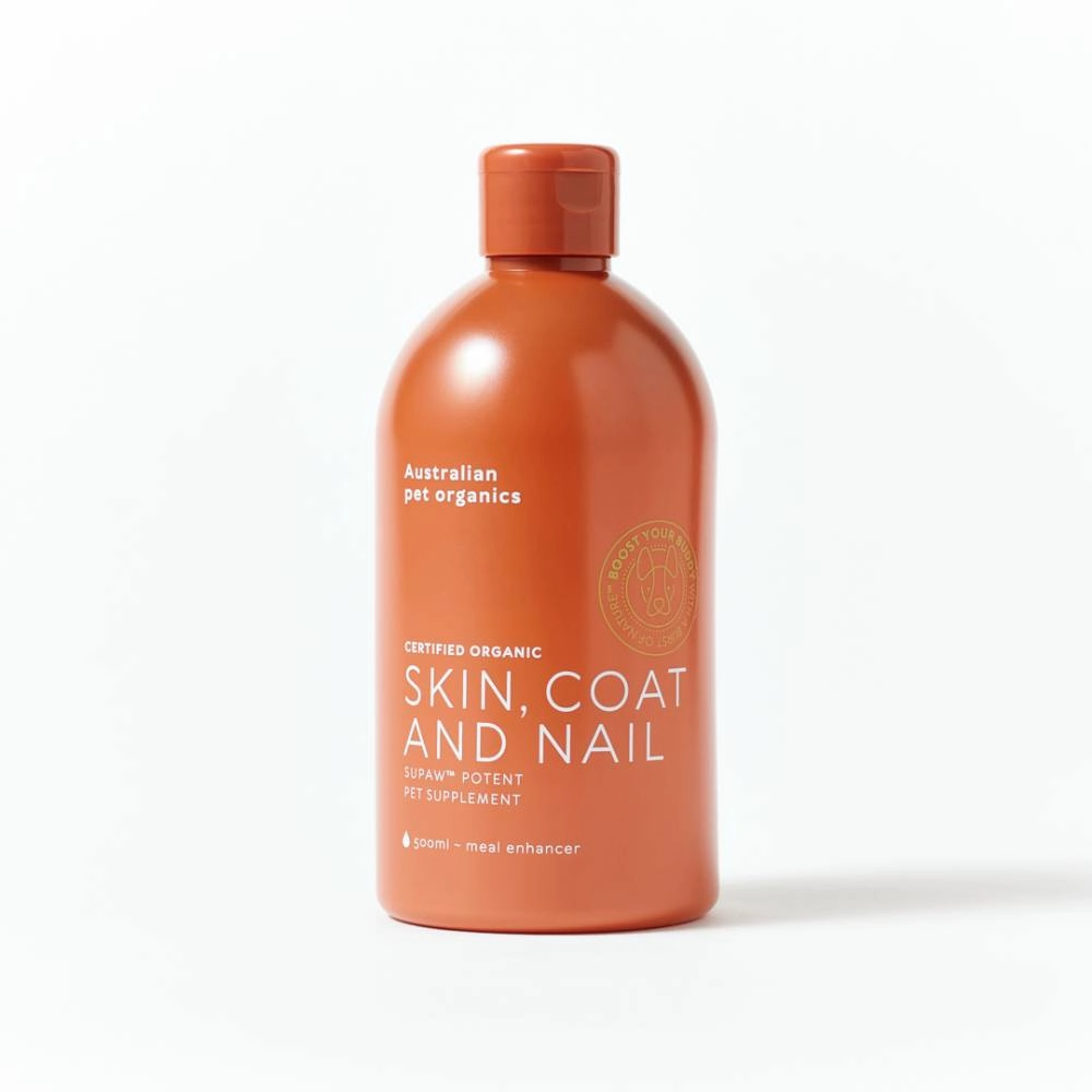 Australian Pet Organics Dog Skin, Coat And Nail Oil Supplement 500ml