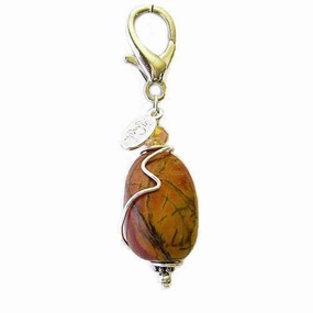 Autumn Jasper Healing Dog Collar Charm Pawmulet