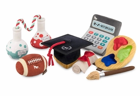 Back to School, Squeaky Plush Dog Toy