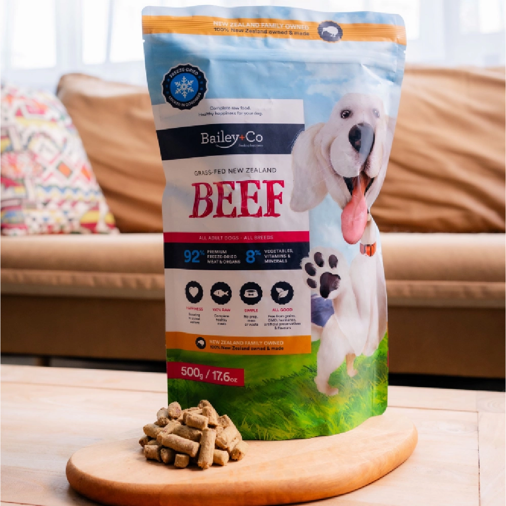 Bailey Co Dog Freeze-Dried Grass-Fed New Zealand Beef 500g