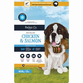 Bailey Co Dog Freeze-Dried Grass-Fed New Zealand Chicken & Salmon 908g