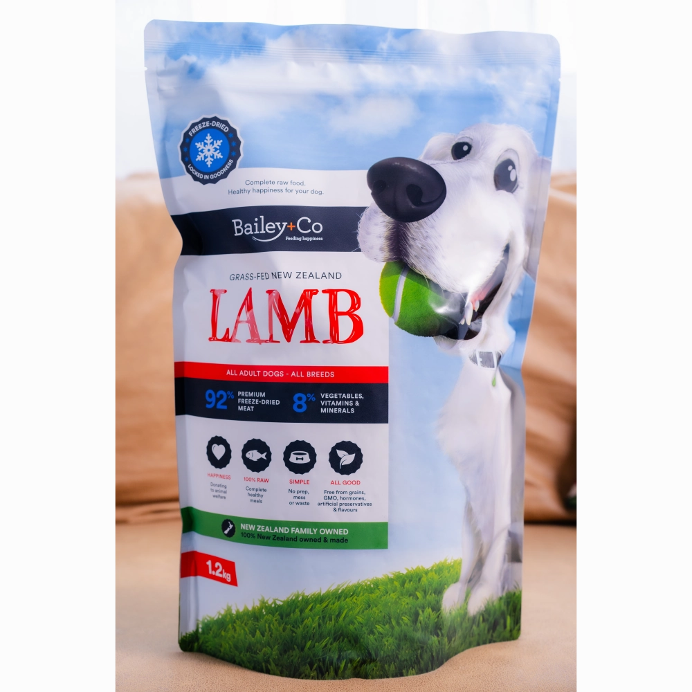 Bailey Co Dog Freeze-Dried Grass-Fed New Zealand Lamb 1.2kg