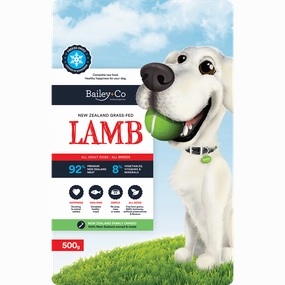 Bailey Co Dog Freeze-Dried Grass-Fed New Zealand Lamb 500g