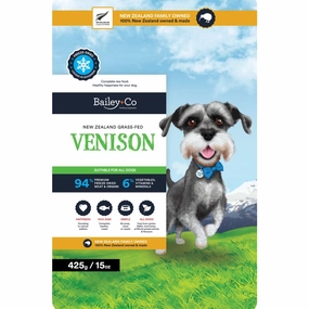 Bailey Co Dog Freeze-Dried Grass-Fed New Zealand Venison 425g