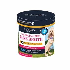 Bailey Co Dog Freeze-Dried Nutrition Enhancer Gut & Immunity Support The Original Beef Bone Broth 30g