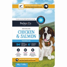 Bailey Co Dog Freeze Dried Raw Treat New Zealand Chicken & Salmon 45g