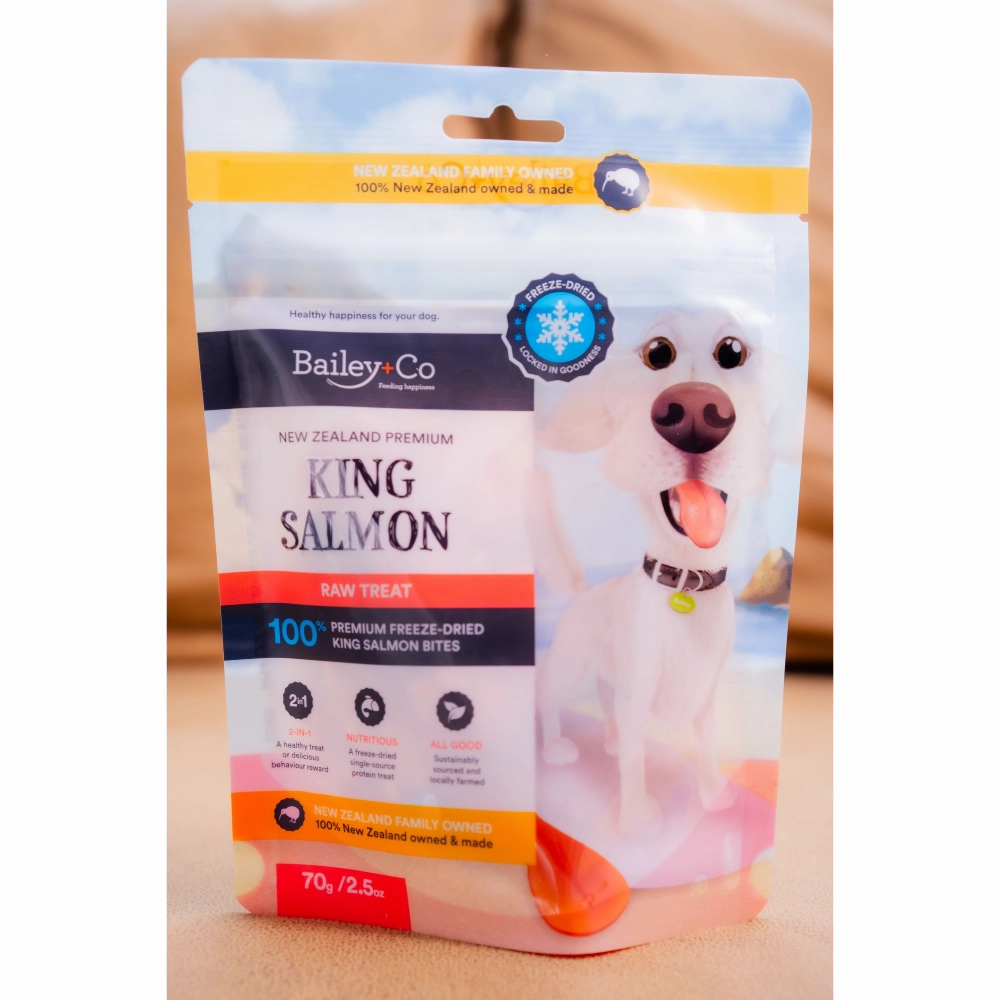 Bailey Co Dog Freeze-Dried Raw Treat New Zealand King Salmon 70g