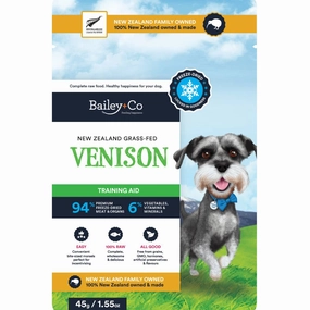 Bailey Co Dog Freeze-Dried Raw Treat New Zealand Venison 45g