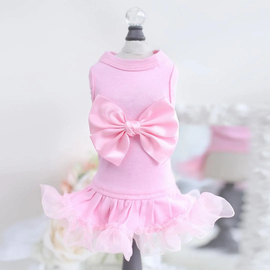 Ballerina Dog Dress Pink