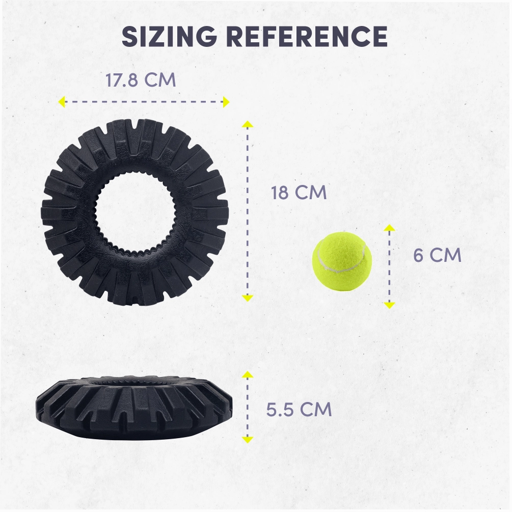 Barkbutler x Fofos Tyre Toy for Dogs