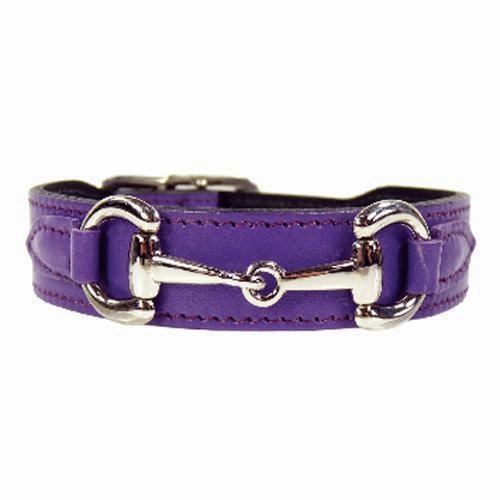 Belmont Collection Dog Collar Lavender/Nickel