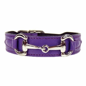 Belmont Collection Dog Collar Lavender/Nickel