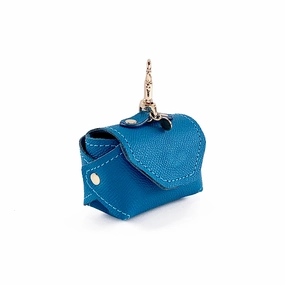 Beverly Classic Leather Dog Poop Pouch Caribbean